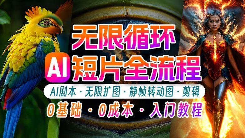 AI剪辑无限循环画面：新手轻松月入上万的秘技【揭秘】-大可网创