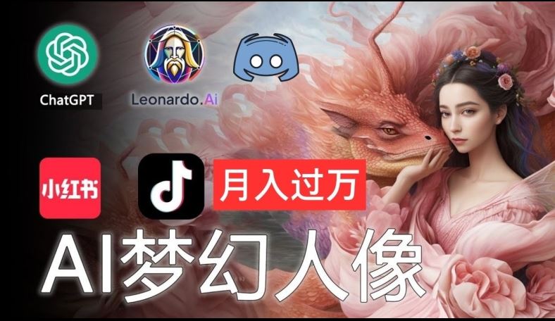 AI摄影梦幻人像：零基础也能月入过万的秘密【揭秘】-大可网创