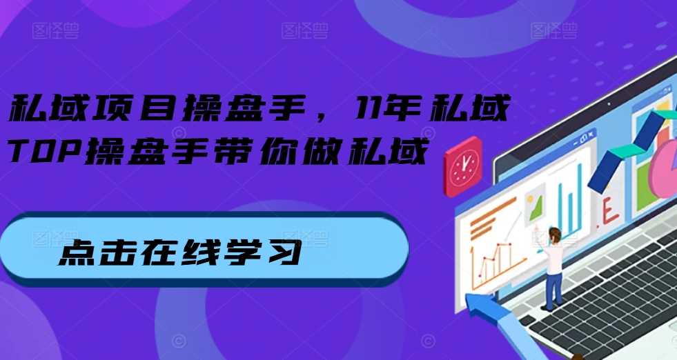私域项目操盘手，11年私域TOP操盘手带你做私域-大可网创