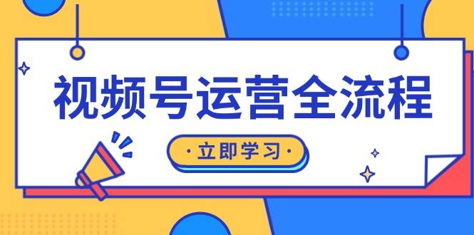 视频号运营全流程：起号方法、直播流程、私域建设及自然流与付费流运营-大可网创