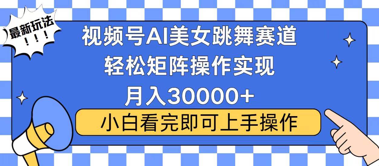 （13813期）视频号蓝海赛道玩法，当天起号，拉爆流量收益，小白也能轻松月入30000+-大可网创