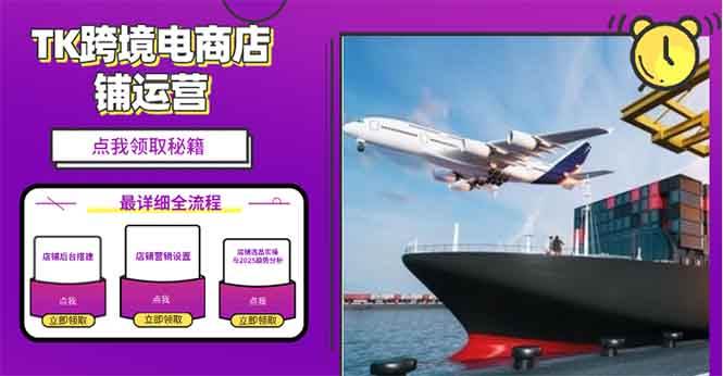 （13951期）2025TK电商选品趋势0到1店铺搭建最全实操讲解，轻松在家把货卖出国-大可网创