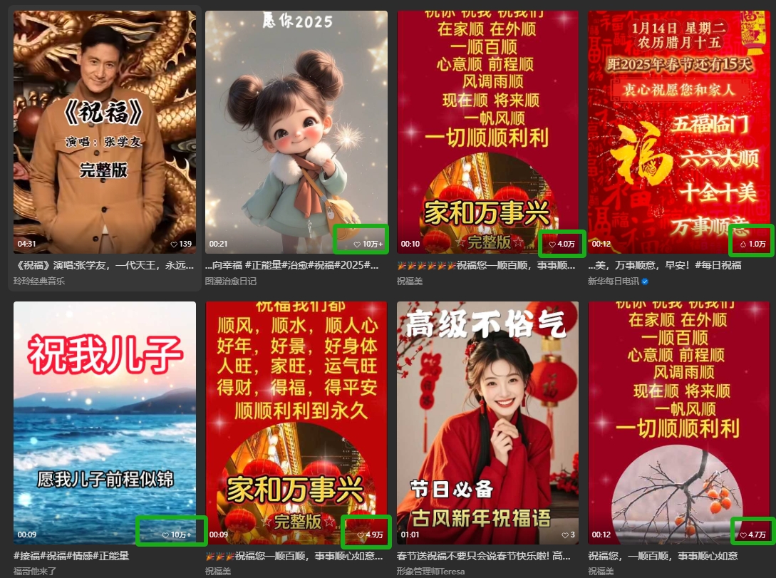 图片[2]-银发经济新年风口，儿女祝福视频爆火，一条作品上万播放，一定要抓住-大可网创