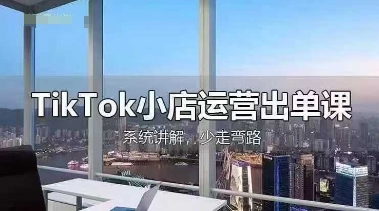 TikTok小店运营出单课，从开店选品、运营出单、发货回款，进行全流程讲解-大可网创
