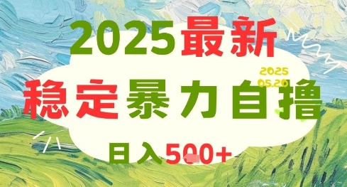 2025最新暴力自撸项目，日入5张+，可矩阵操作【揭秘】-大可网创