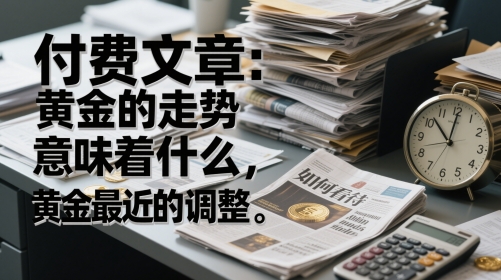 付费文章：黄金的走势意味着什么，如何看待黄金最近的调整-大可网创