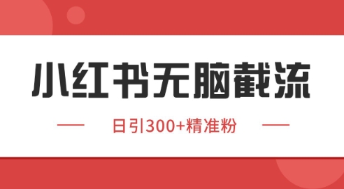 小红书截流同行客源，独家野路子获客玩法 日引200+暴力获客【揭秘】-大可网创