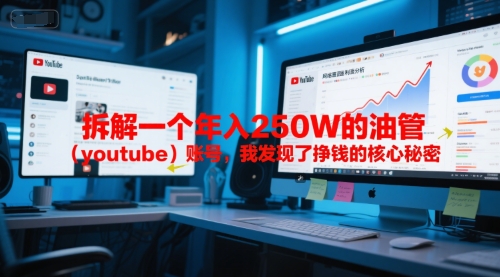 付费文章：拆解一个年入250W的油管（youtube）账号，我发现了挣钱的核心秘密-大可网创