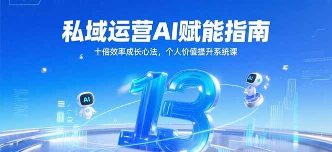 私域运营AI赋能指南，十倍效率成长心法，个人价值提升系统课-大可网创