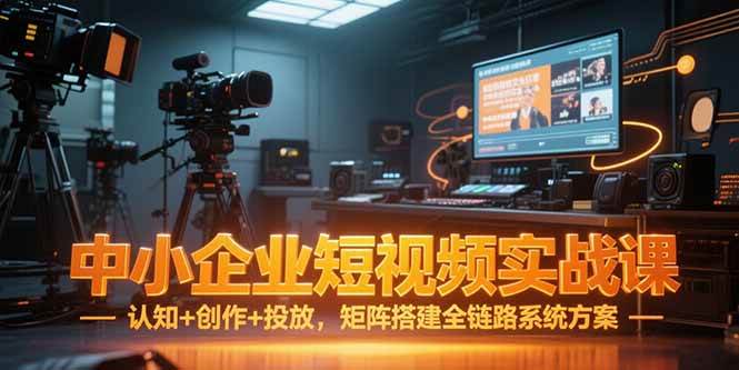 （15249期）中小企业短视频实战课，认知+创作+投放，矩阵搭建全链路系统方案-大可网创