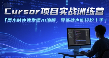 Cursor项目实战训练营，两小时快速掌握AI编程，零基础也能轻松上手-大可网创