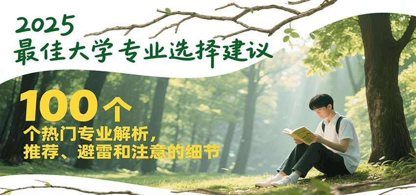 2025最佳大学专业选择建议，100个热门专业解析，推荐、避雷和注意的细节-大可网创