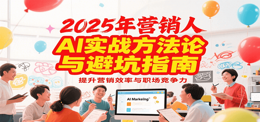 2025年营销实战方法论与避坑指南，利用AI提升营销效率与职场竞争力-大可网创