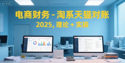 电商财务-淘系天猫对账2025，理论+实操-大可网创
