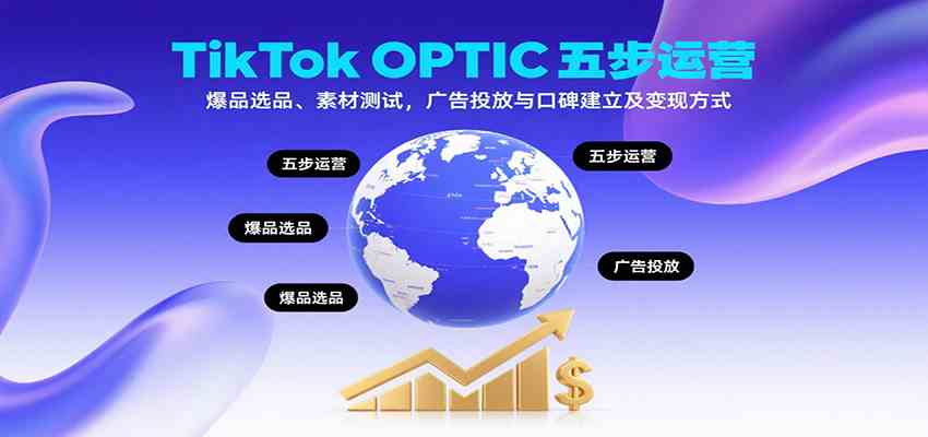 TikTok OPTIC五步运营，爆品选品、素材测试，广告投放与口碑建立及变现方式-大可网创