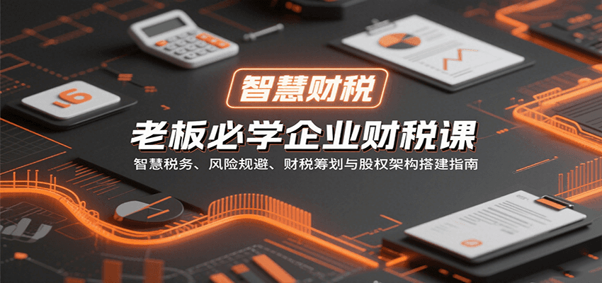 老板必学企业财税课：智慧税务、风险规避、财税筹划与股权架构搭建指南-大可网创