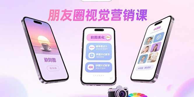 （15866期）朋友圈视觉营销课：问候图美化，晒单图设计，拼图玩法教学-大可网创