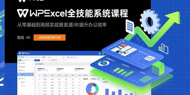 （15873期）WPS Excel全技能系统课程：从零基础到高阶实战全覆盖，全面提升办公效率-大可网创