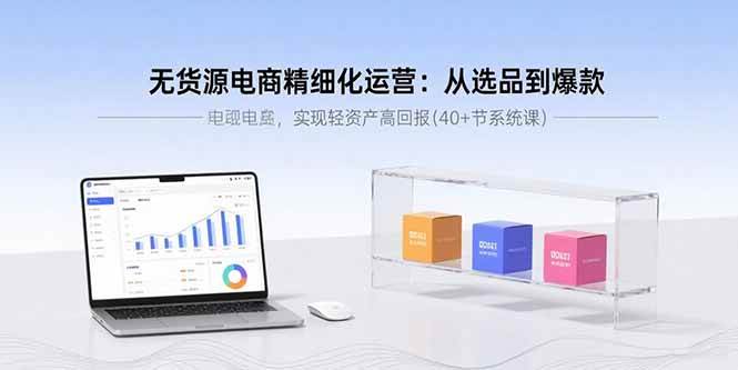 （15896期）无货源电商精细化运营：从选品到爆款，实现轻资产高回报(40+节系统课)-大可网创