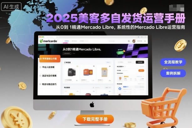 2025美客多自发货运营手册：从0到1精通Mercado Libre，系统性的Mercado Libre运营指南-大可网创